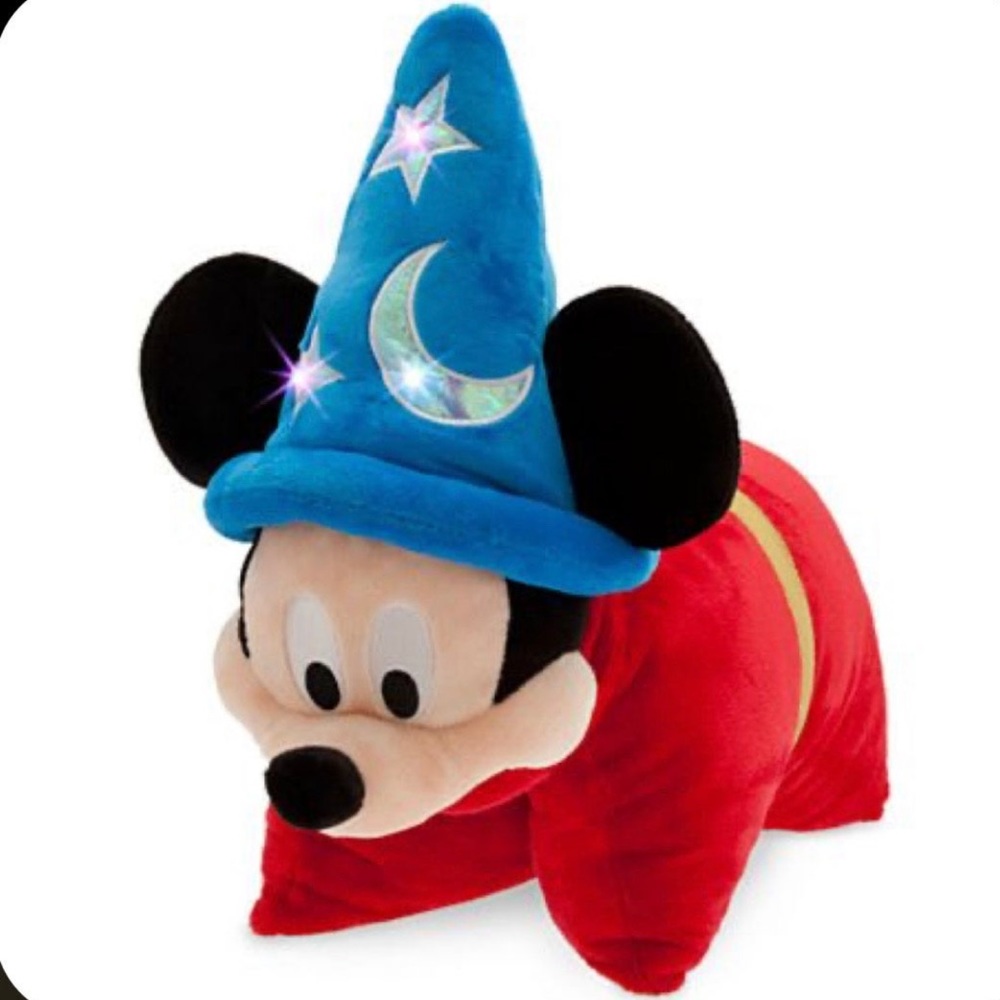 Mickey Mouse Plush Pillow - Light Up Mickey Mouse - Sorcerer Mickey Mouse